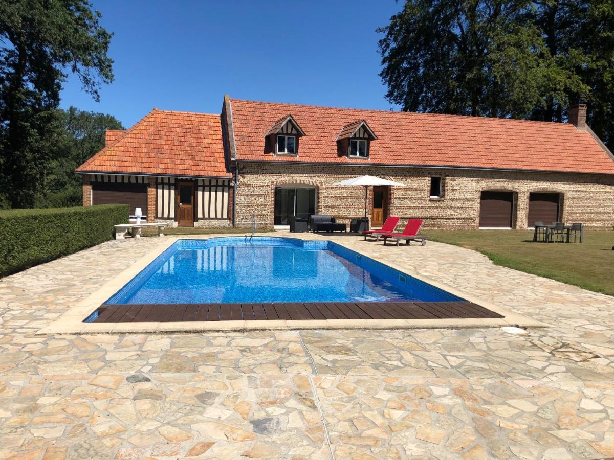 Clos Celeste - Campagne D Etretat Avec Piscine Et Spa Écrainville Exterior foto