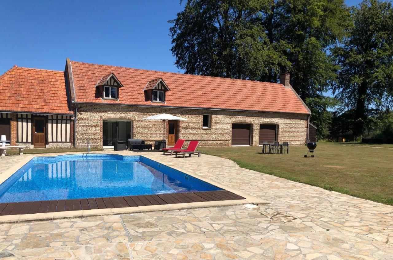 Clos Celeste - Campagne D Etretat Avec Piscine Et Spa Écrainville Exterior foto